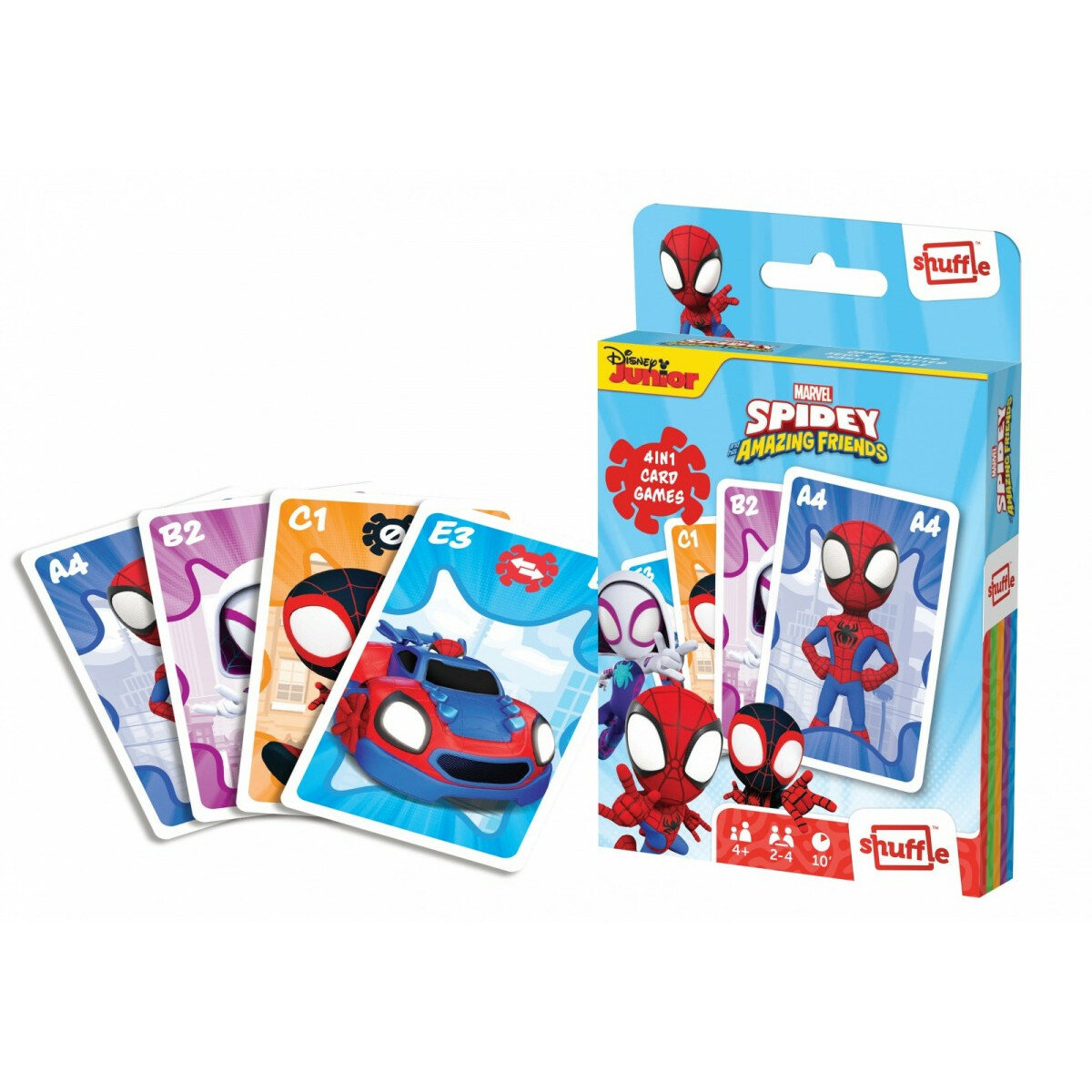 Gra karciana Shuffle Fun 4w1 Marvel Spidey i super-kumple - obrazek 4