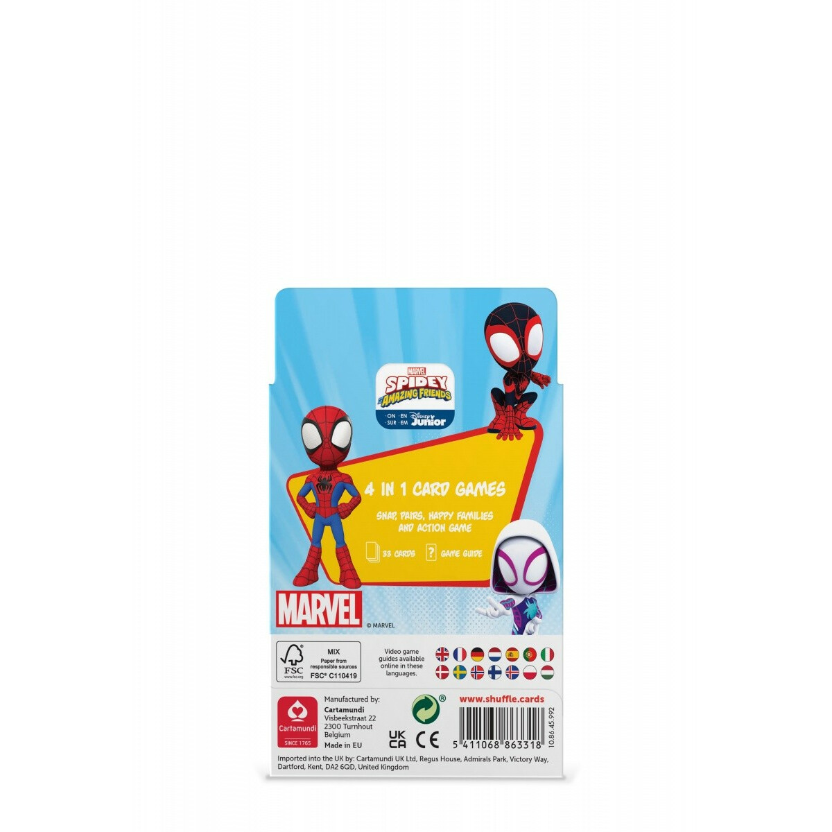 Gra karciana Shuffle Fun 4w1 Marvel Spidey i super-kumple - obrazek 6