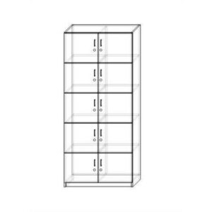 Szafa 10-skrytkowa zamykana (PN-2)