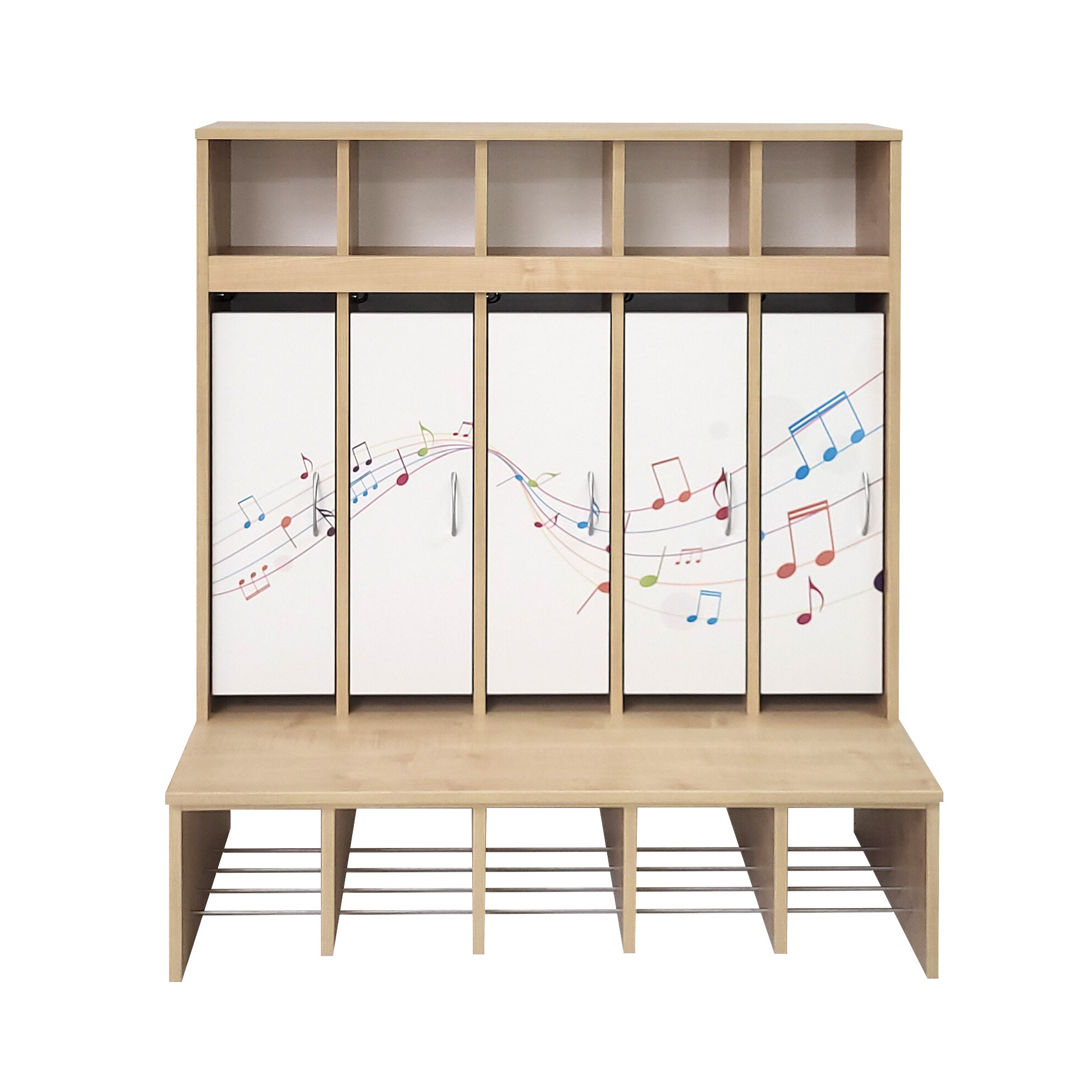 Regał szatniowy zamykany - WESOŁE NUTY