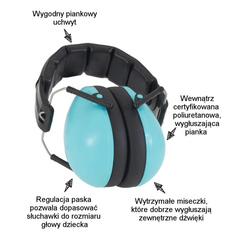 Słuchawki wygłuszające dla dzieci od 3 lat kolorowy wzór - obrazek 3