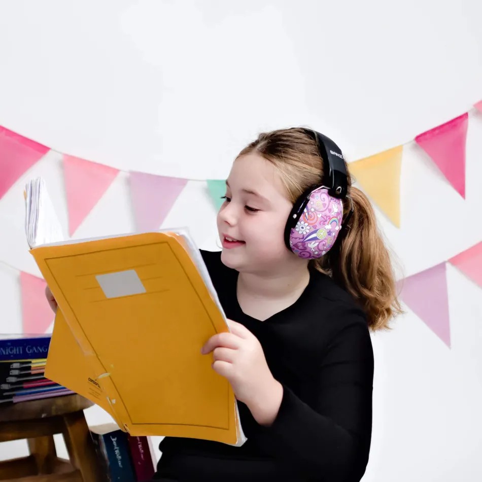 Słuchawki wygłuszające dla dzieci od 3 lat cukierkowy róż - obrazek 4