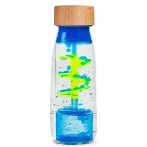 Butelka sensoryczna spirala niebieska