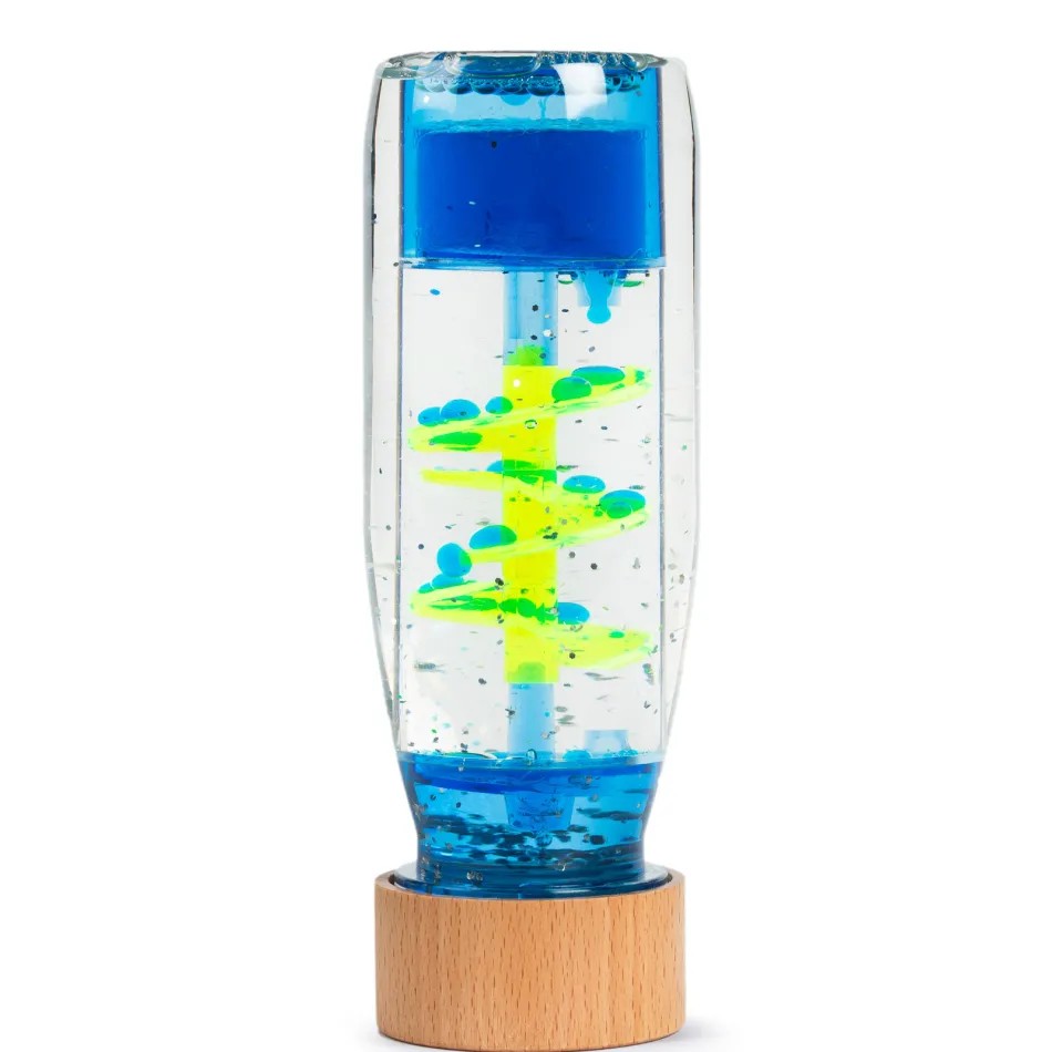 Butelka sensoryczna spirala niebieska - obrazek 2