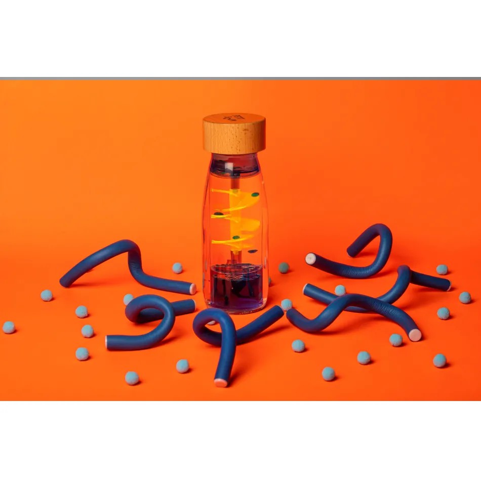Butelka sensoryczna spirala niebieska - obrazek 6