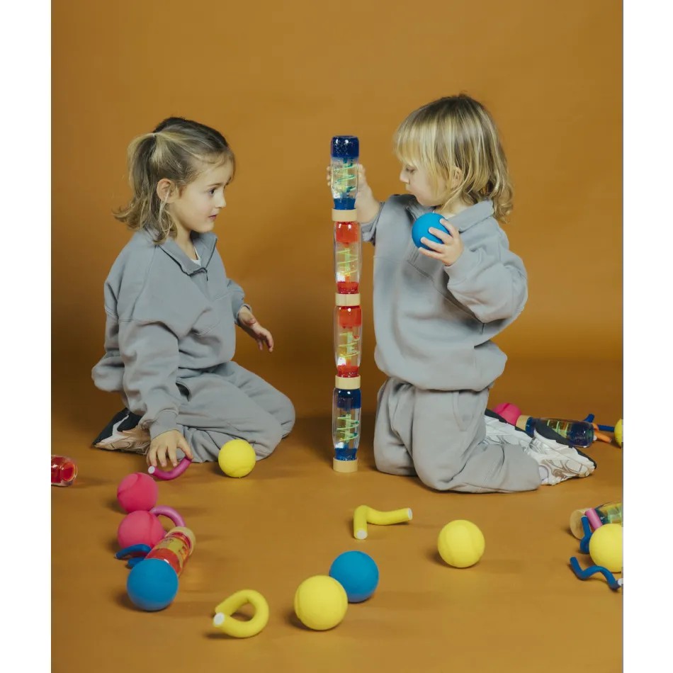 Butelka sensoryczna spirala niebieska - obrazek 7