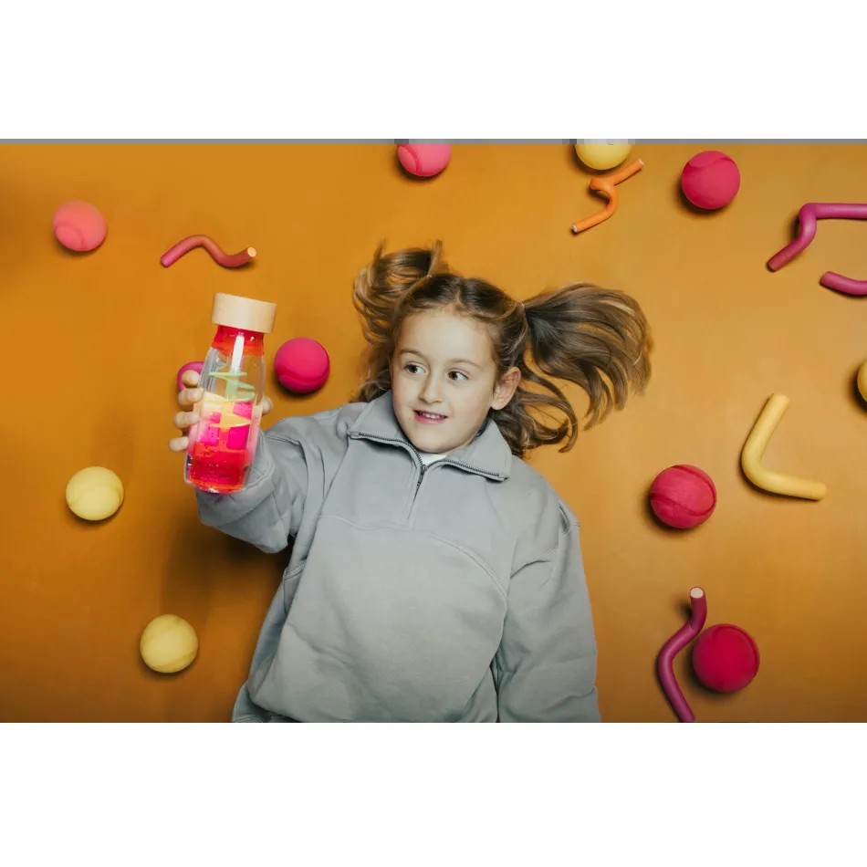 Butelka sensoryczna spirala różowa - obrazek 4