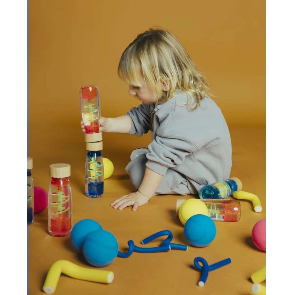 Butelka sensoryczna spirala różowa - obrazek 5