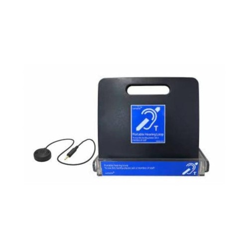 Zestaw z przenośną pętlą indukcyjną IL-PL20-2 z mikrofonem powierzchniowym oraz półką