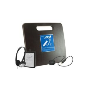 Zestaw z przenośną pętlą indukcyjną IL-PL20-2 z odbiornikiem sygnały z pętli oraz mikrofonem powierzchniowym