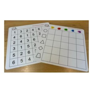 Dwustronna mata 50x50 cm Kodowanie na dywanie