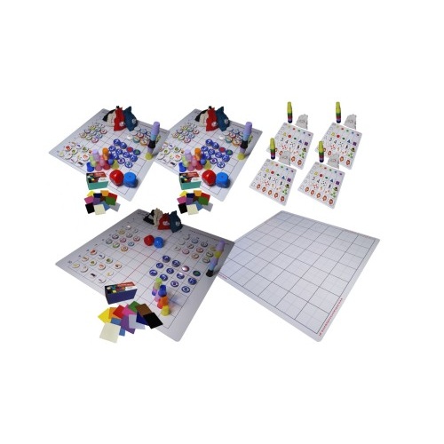 Zestaw XXL do kodowania, gier i robotów podłogowych z matami i krążkami Kodowanie na dywanie