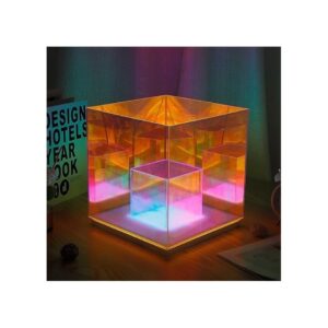 Akrylowa lampka kostka 3D