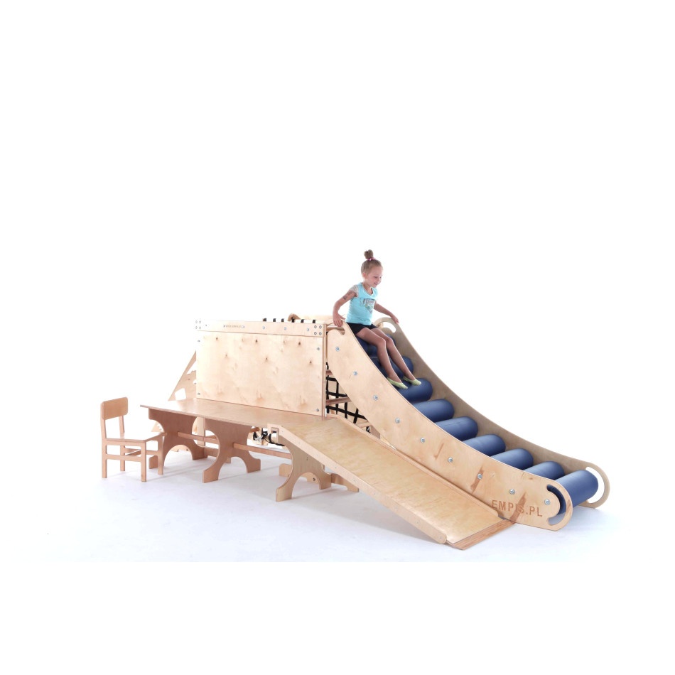 Climb System zestaw rozbudowany + zjeżdżalnia rolkowa - obrazek 3