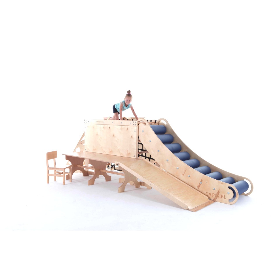 Climb System zestaw rozbudowany + zjeżdżalnia rolkowa - obrazek 4