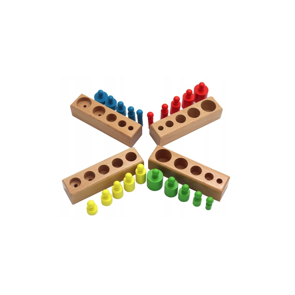 Cylindry wagowe montessori