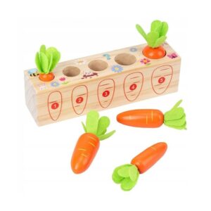 Drewniana gra- marchewki