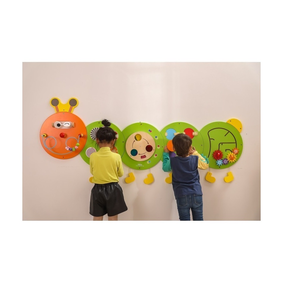 Drewniana Tablica Gąsienica Certyfikat FSC Montessori - obrazek 5