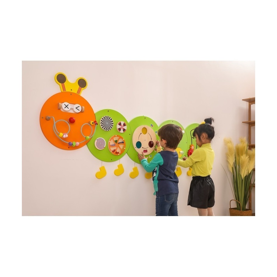 Drewniana Tablica Gąsienica Certyfikat FSC Montessori - obrazek 4