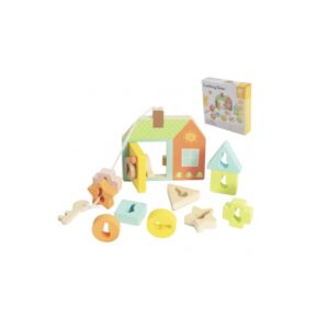 Drewniana układanka drzwi i klucze