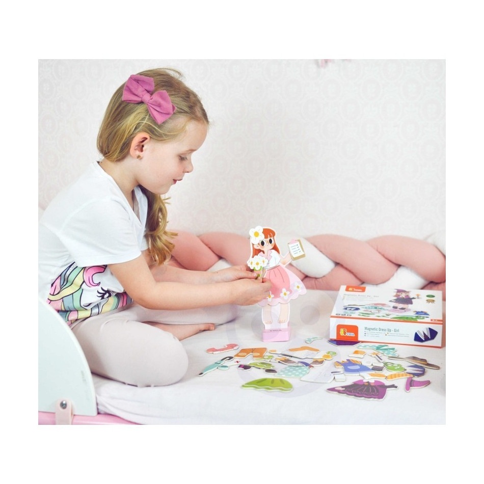 Drewniana układanka magnetyczna wróżka - obrazek 3