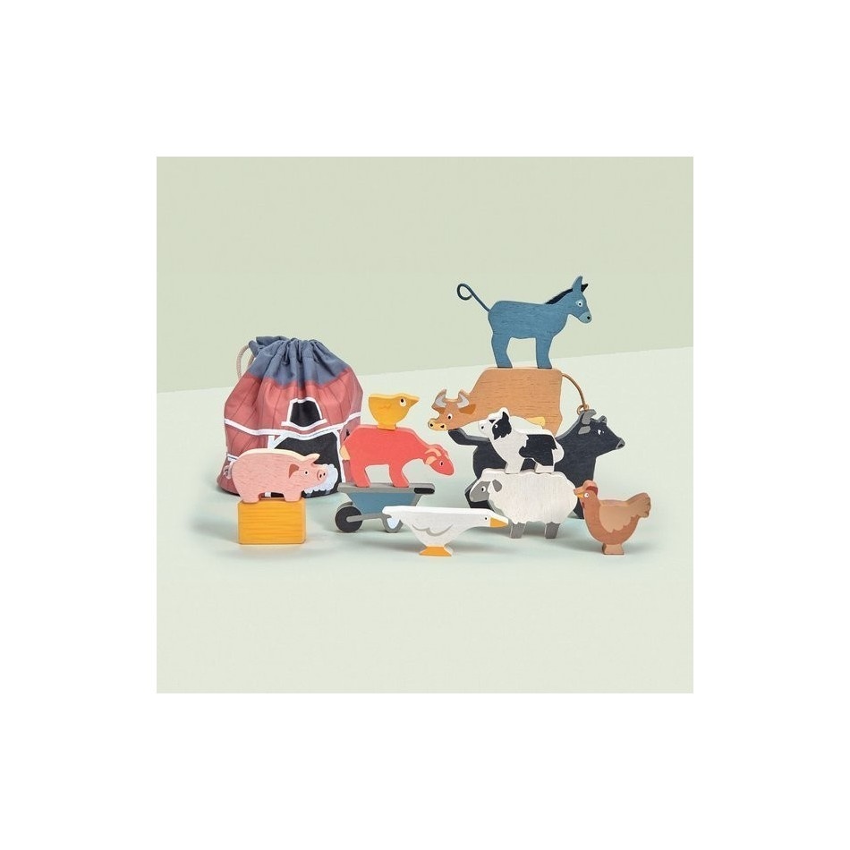 Drewniane figurki - farma - obrazek 3