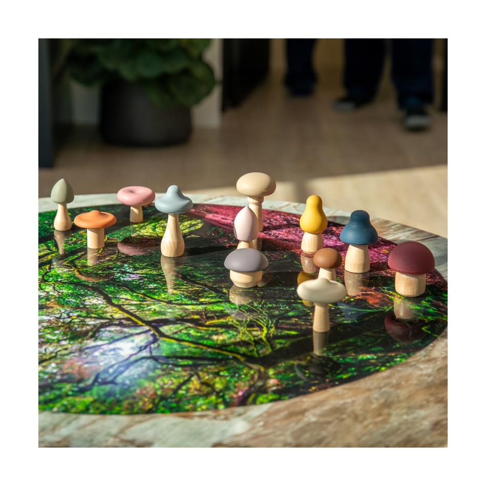 Drewniane grzybki leśne - zestaw 12 - obrazek 10