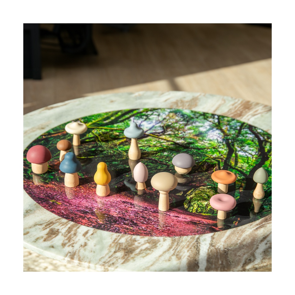 Drewniane grzybki leśne - zestaw 12 - obrazek 8