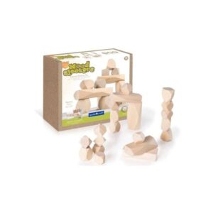 Drewniane klocki - kamienie