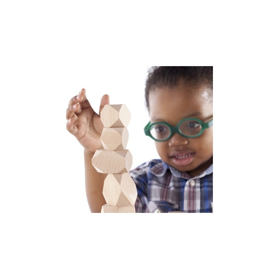 Drewniane klocki - kamienie - obrazek 2