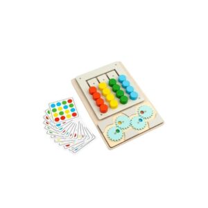 Drewniane zębatki- ułóż według wzoru