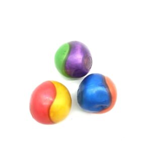 Duży dwukolorowy gniotek piłka