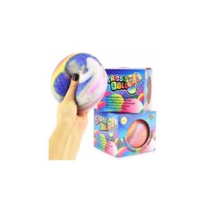 Duży gniotek brokatowa kolorowa piłka