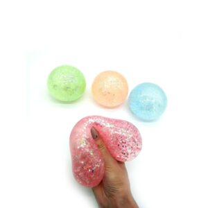 Duży gniotek z brokatem