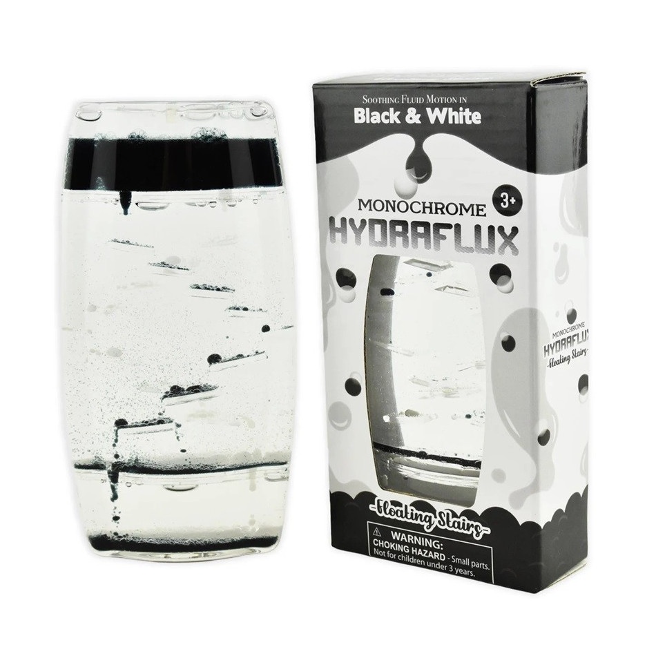 Dwukolorowa klepsydra biało-czarna