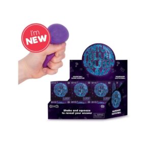 Fioletowy gniotek piłka z kostką