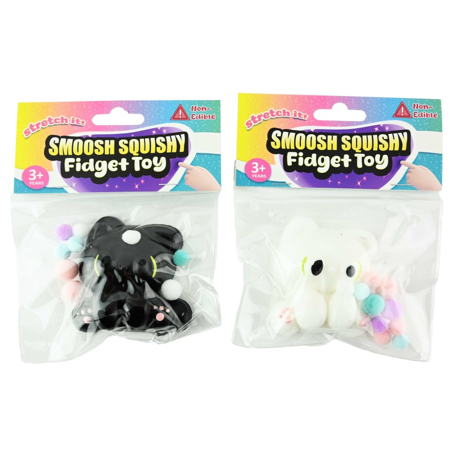 Gniotek squishy kot z kuleczkami - obrazek 2