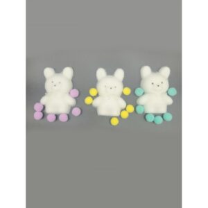 Gniotek włochaty biały króliczek