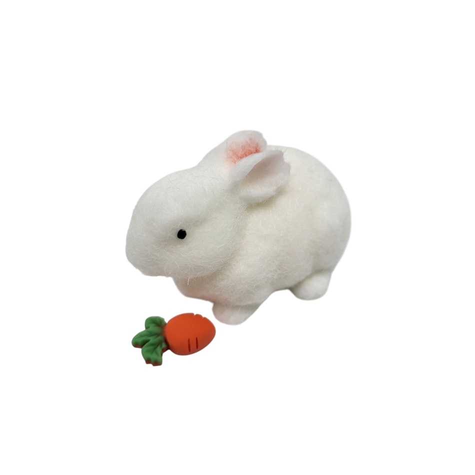 Gniotek włochaty królik z marchewką
