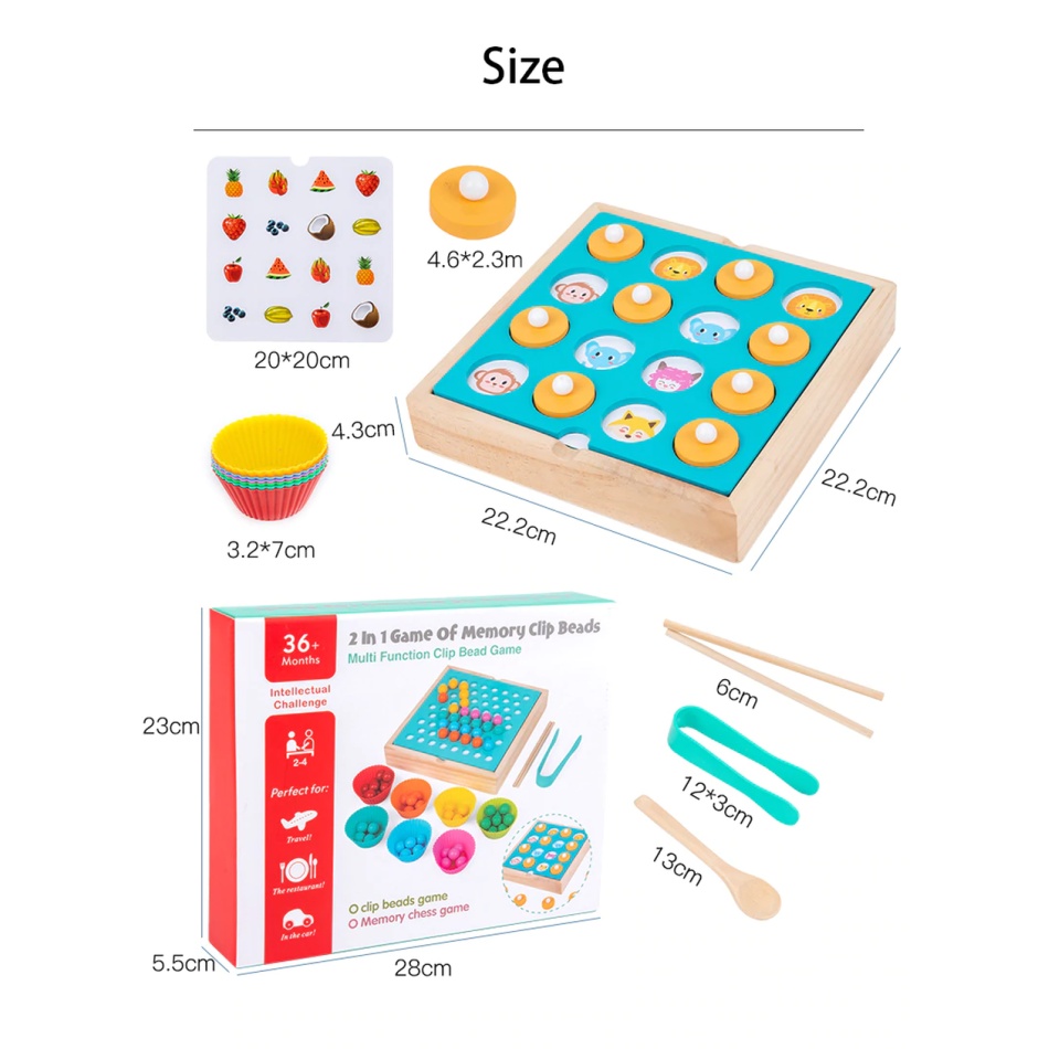 Gra 2w1 memo kuleczkowe