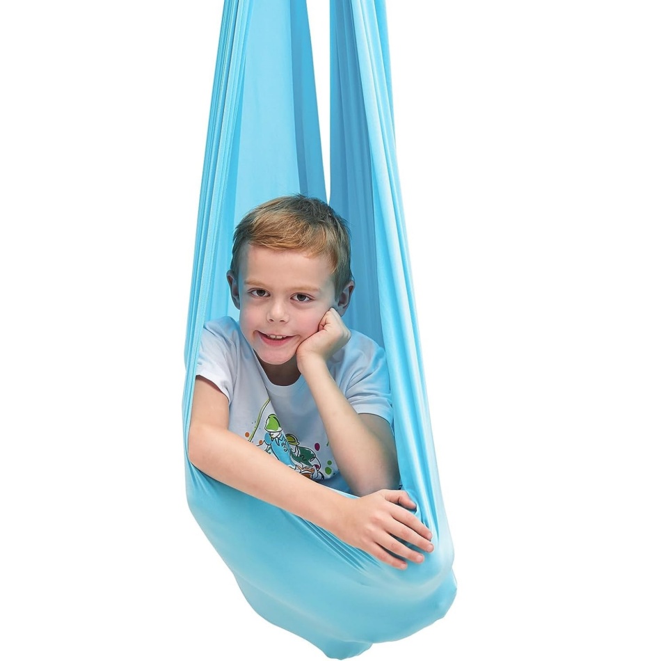 Huśtawka hamak niebieski