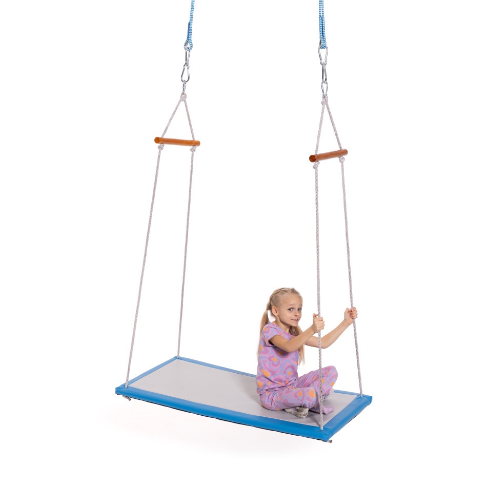 Huśtawka platforma niebiesko-szara