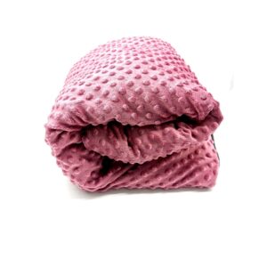 Kołdra obciążeniowa premium z poszewką dla dorosłych różowo-szara