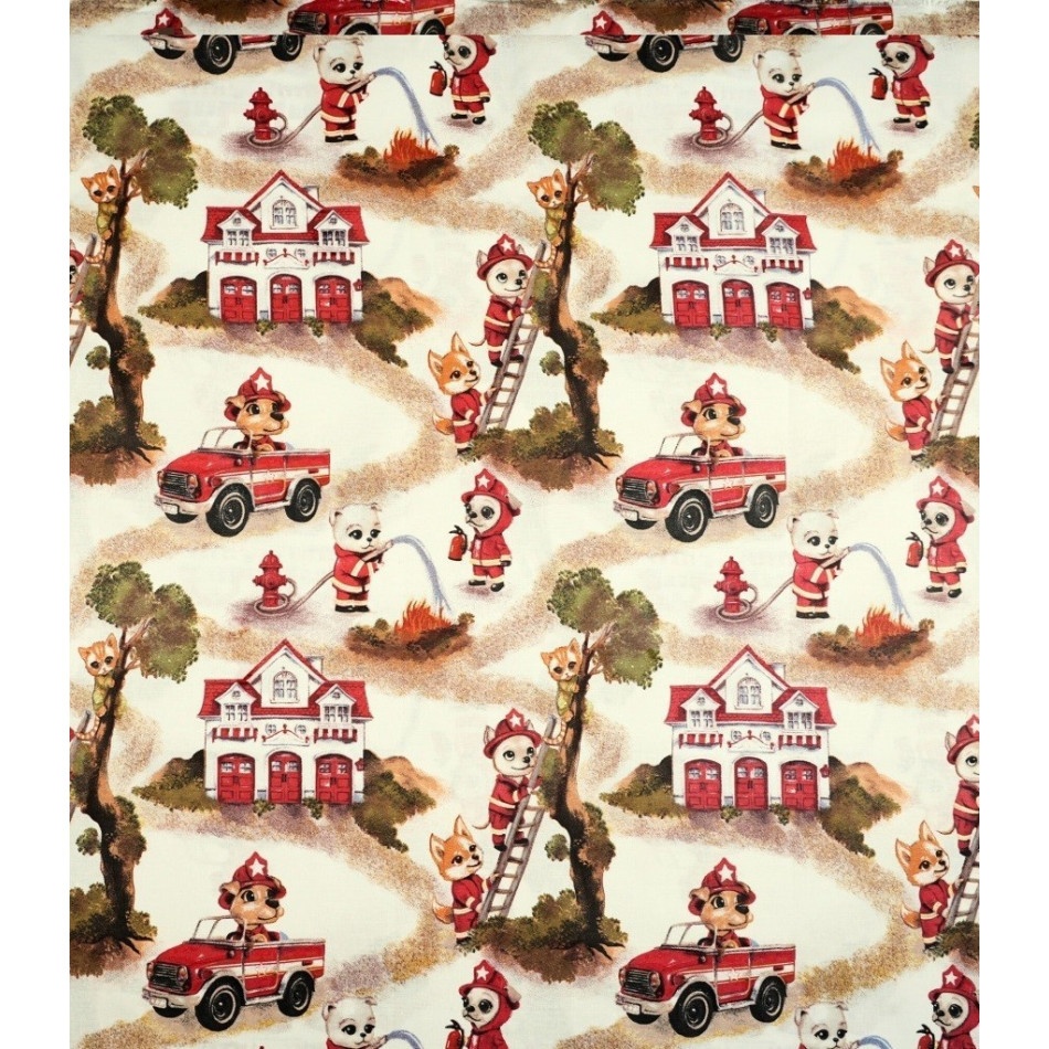 Kołdra obciążeniowa wóz strażacki