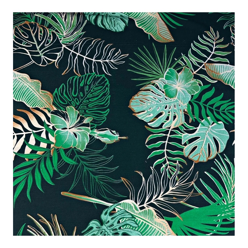 Kołdra obciążeniowa z motywem roślinnym