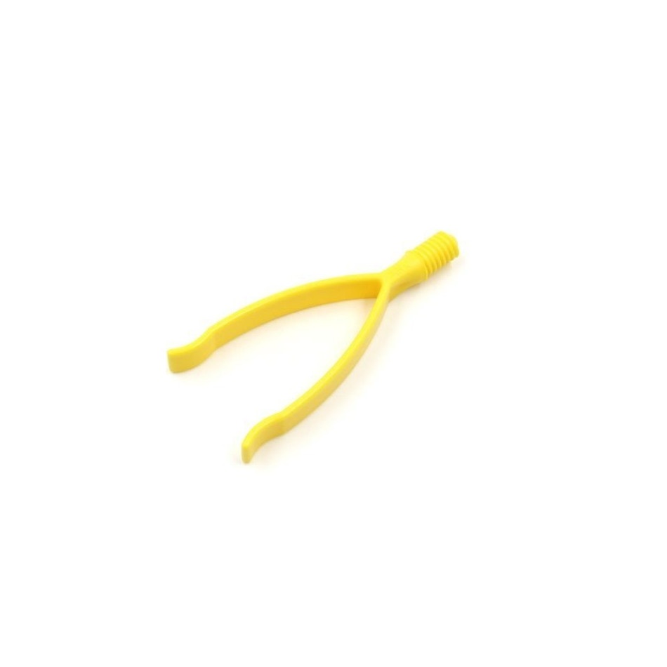 Końcówka do masażera logopedycznego pinceta żółta