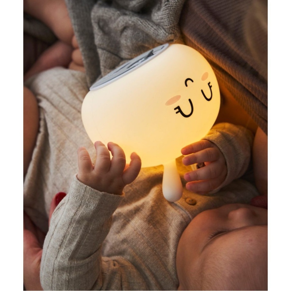 Lampka silikonowa królik biała - obrazek 3