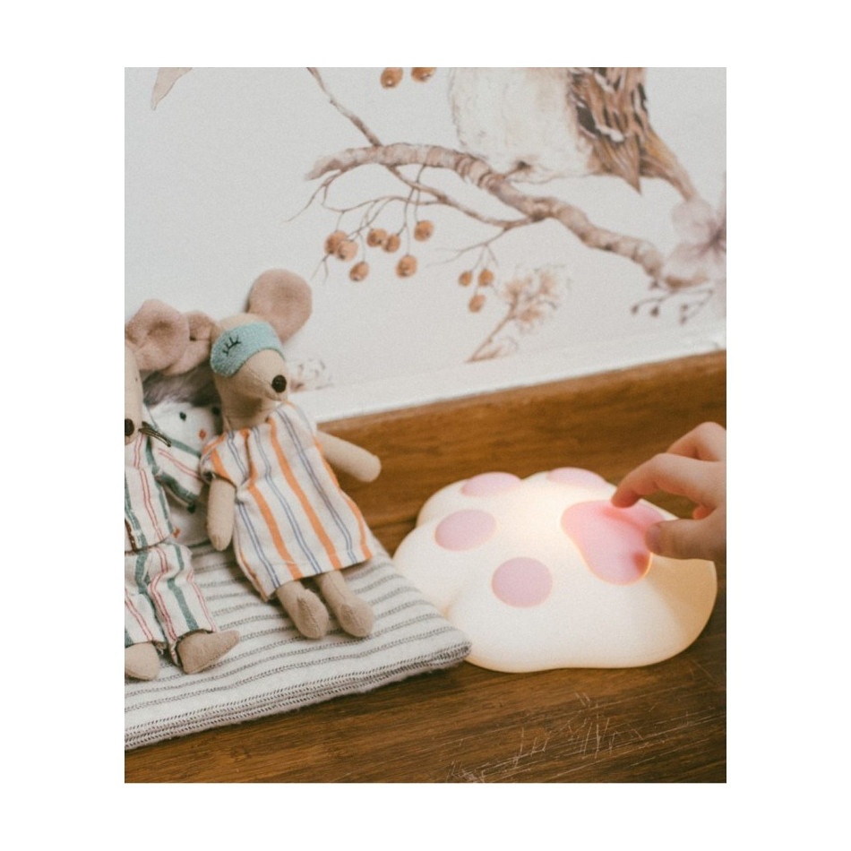 Lampka silikonowa łapka różowa - obrazek 3