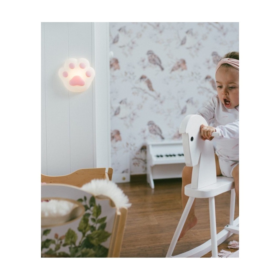 Lampka silikonowa łapka różowa - obrazek 2