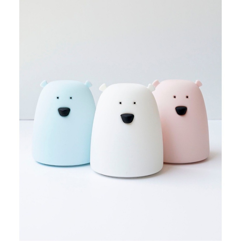 Lampka silikonowa miś różowy - obrazek 2